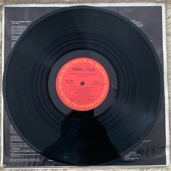 Bonnie Tyler Faster Than The Speed of Night LP - Picture 5 of 6